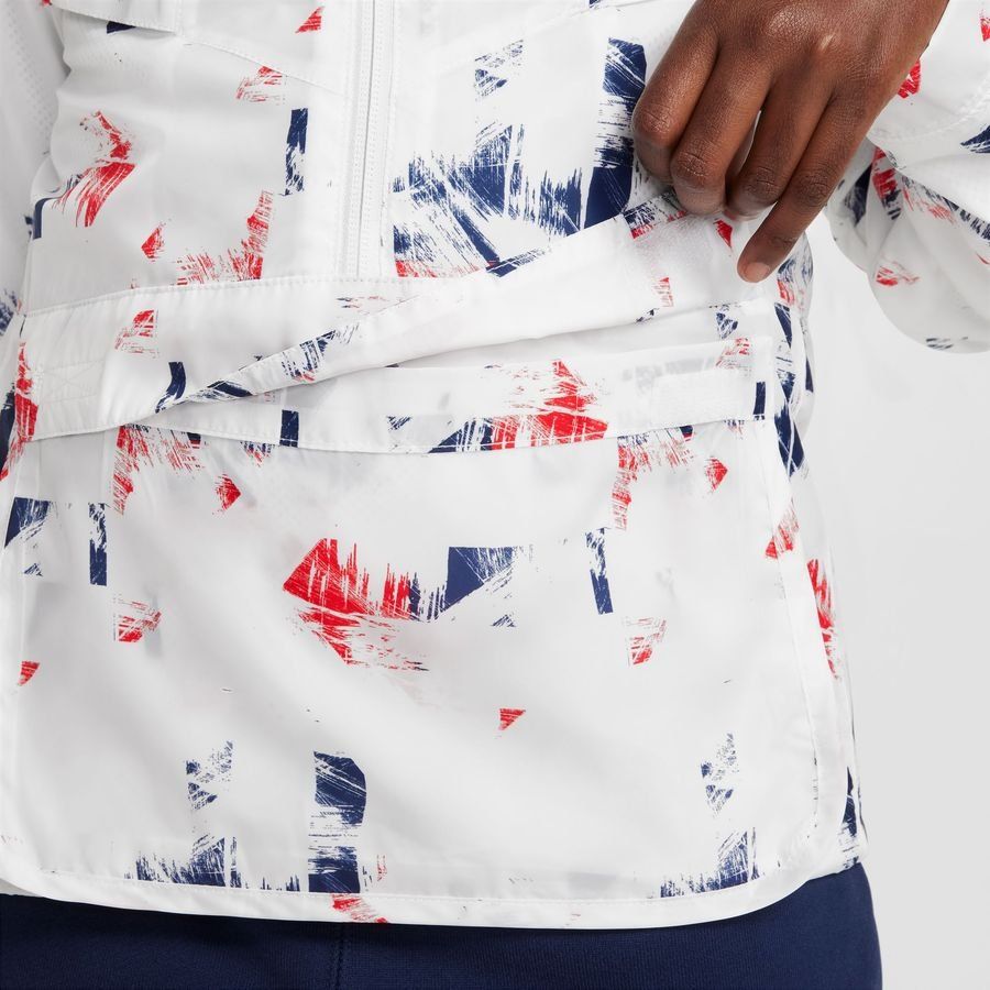 Paris Saint Germain Jacket NSW Amplify Windrunner GX - White/Metallic Gold Kids-SoccerKits Hub | Buy Soccer Jerseys Online